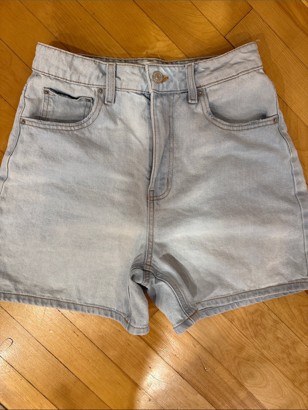 ☀️ Summer Sale ☀️ Ardene Light Blue High-Rise Denim Shorts